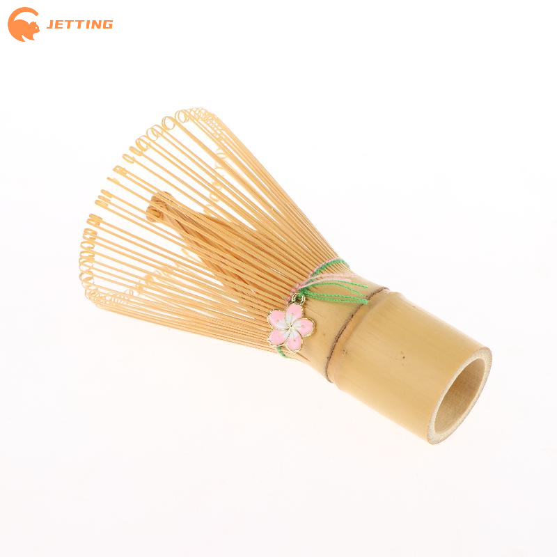 Bamboo Whisk Chasen - 日本の茶道用竹製茶筅抹茶グリーンティーパウダー泡立て器茶ブラシキッチンアクセサリー茶道具桜のペンダント付き