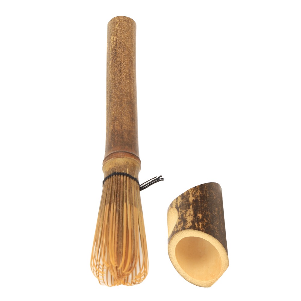 Bamboo Whisk Chasen - 耐久性のある長い柄の抹茶泡立て器 紫竹製 滑らかな質感の日本製茶筅 細い竹製泡立て器 家庭用