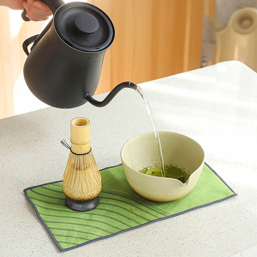 Bamboo Whisk Chasen - 4 個の新しい竹セラミック日本抹茶ティーセット再利用可能な安全な抹茶泡立て器食品グレードの日本茶筅