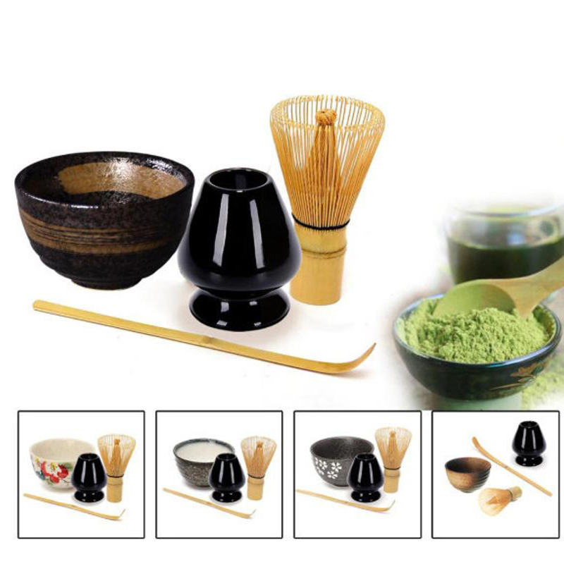 Bamboo Whisk Chasen - 最も人気のある伝統的な抹茶碗、泡立て器、スコップキット、竹製の茶筅、茶杓、スタンドホルダー、日本の緑茶カップギフトセット