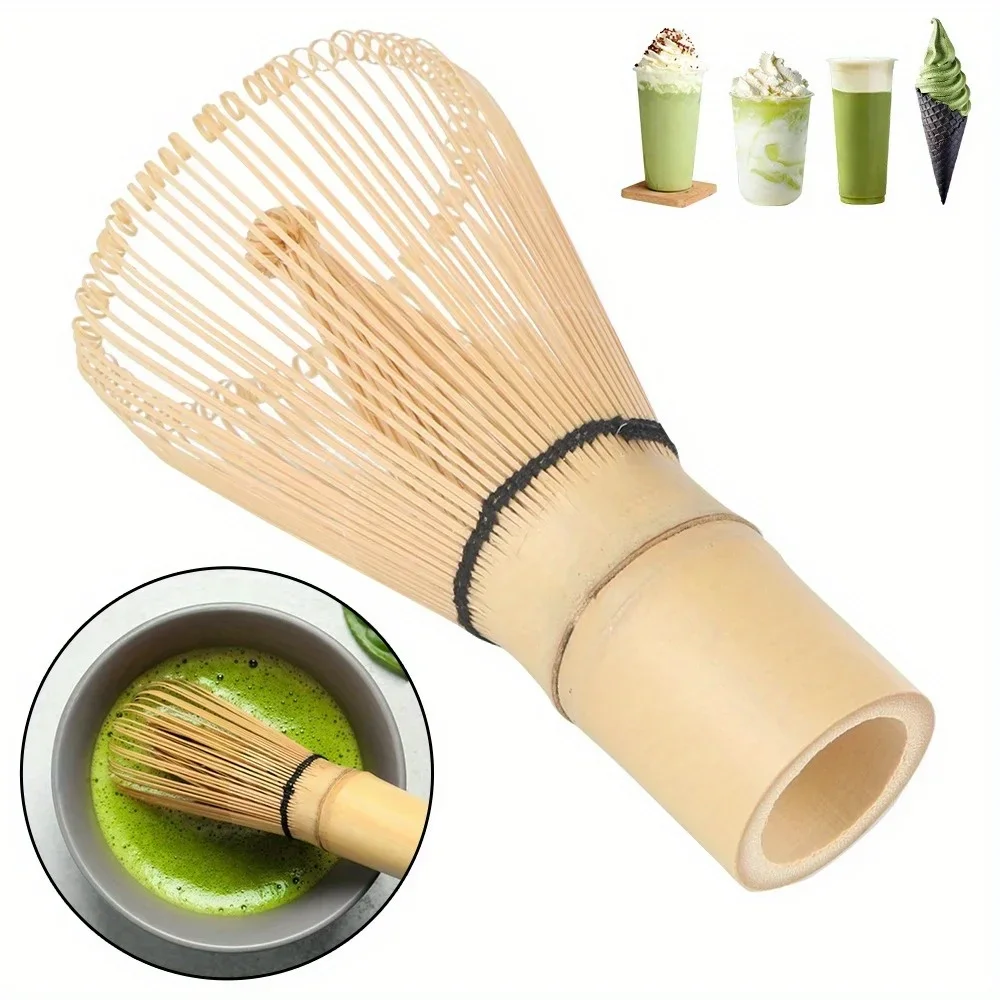 1PC キッチンアクセサリー 100 抹茶緑茶パウダー泡立て - Bamboo Whisk Chasen のレビューと価格