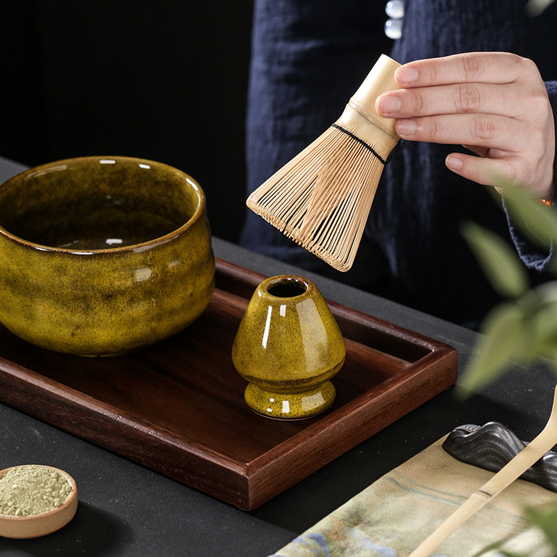 竹製茶筅セット：宋時代の茶筅、日本の茶碗、スタンド（100本 - Bamboo Whisk Chasen のレビューと価格