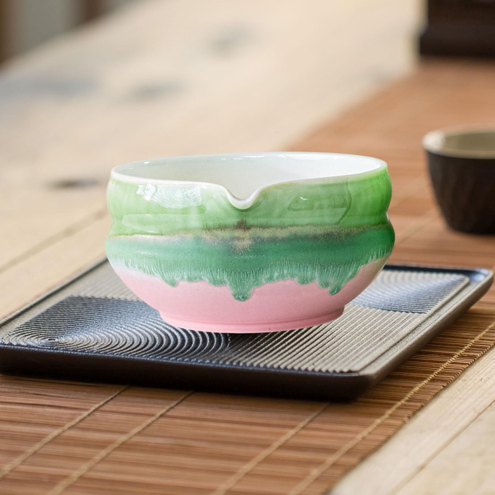 陶器の抹茶茶碗、注ぎ口付き、手作り、家庭用茶碗、水出し茶愛好 - Matcha Bowl Chawan のレビューと価格