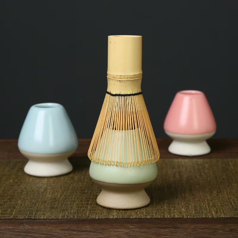 抹茶茶筅ホルダー セラミックホルダー 竹製抹茶茶筅用 抹茶茶 - Bamboo Whisk Chasen のレビューと価格