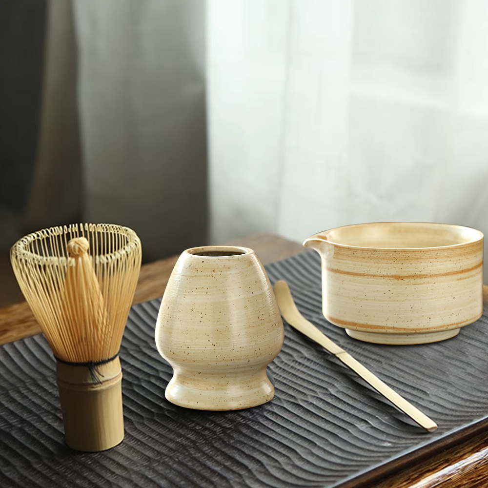 日本の抹茶泡立て器スタンド茶道抹茶ボウル竹泡立て器グラインダ - Matcha Bowl Chawan のレビューと価格