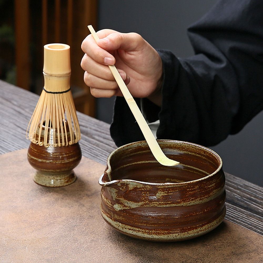 竹セラミック抹茶セット,4個,食品グレード,安全泡立て器,再 - Bamboo Whisk Chasen のレビューと価格