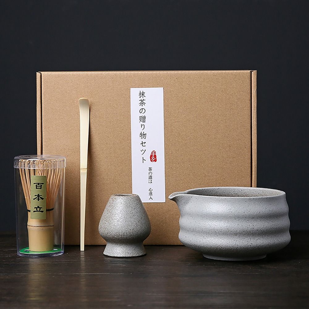 竹セラミック抹茶セット,4個,食品グレード,安全泡立て器,再 - Bamboo Whisk Chasen のレビューと価格