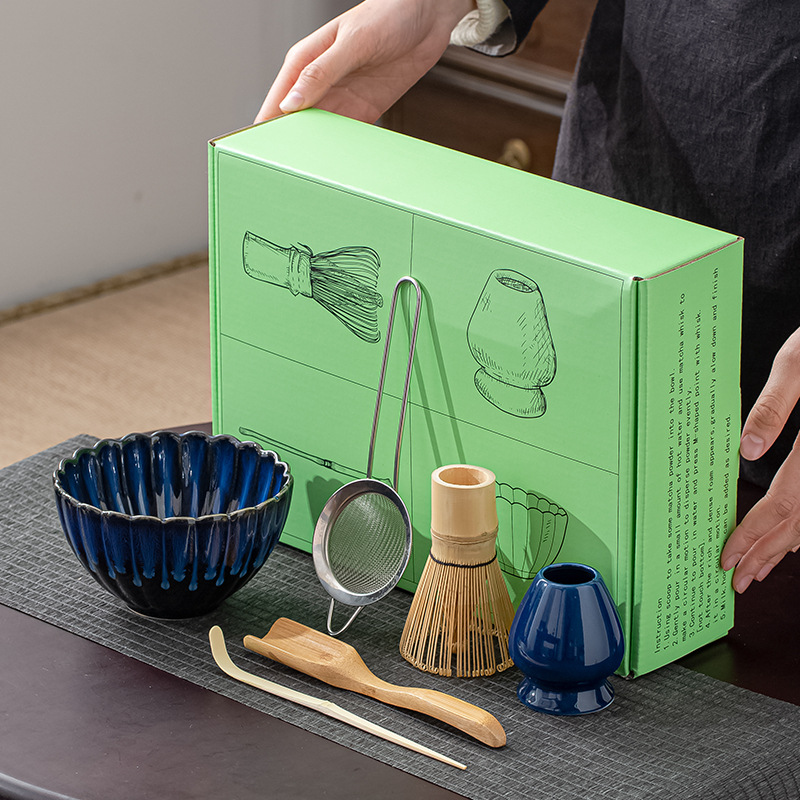 6点セット 日本抹茶泡立て器セット（茶筅）、手作り竹製茶道道 - Bamboo Whisk Chasen のレビューと価格