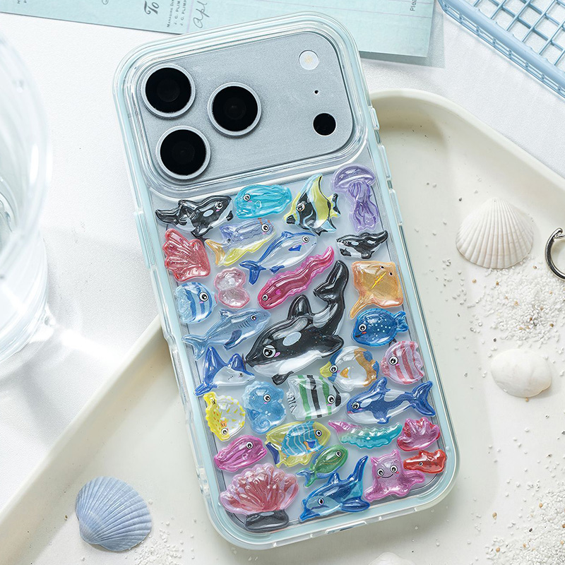 和風漫画海洋生物 3D レリーフクリスタルステッカーかわいい - Japanese Lifestyle Products のレビューと価格