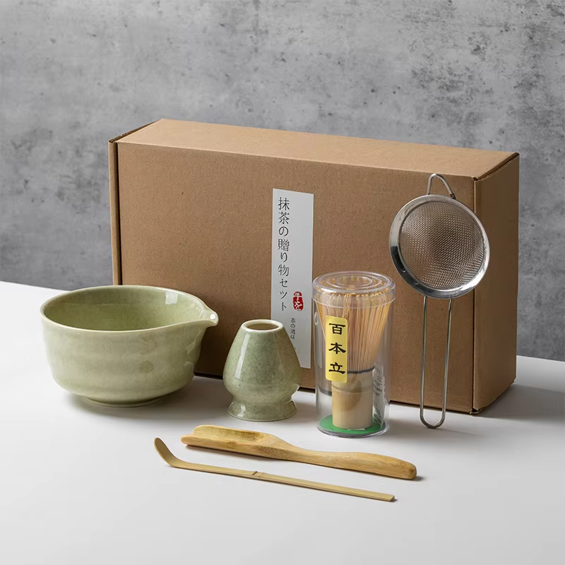 和風抹茶セット、竹泡立て器、セラミックボウルスクープ、伝統的 - Matcha Bowl Chawan のレビューと価格