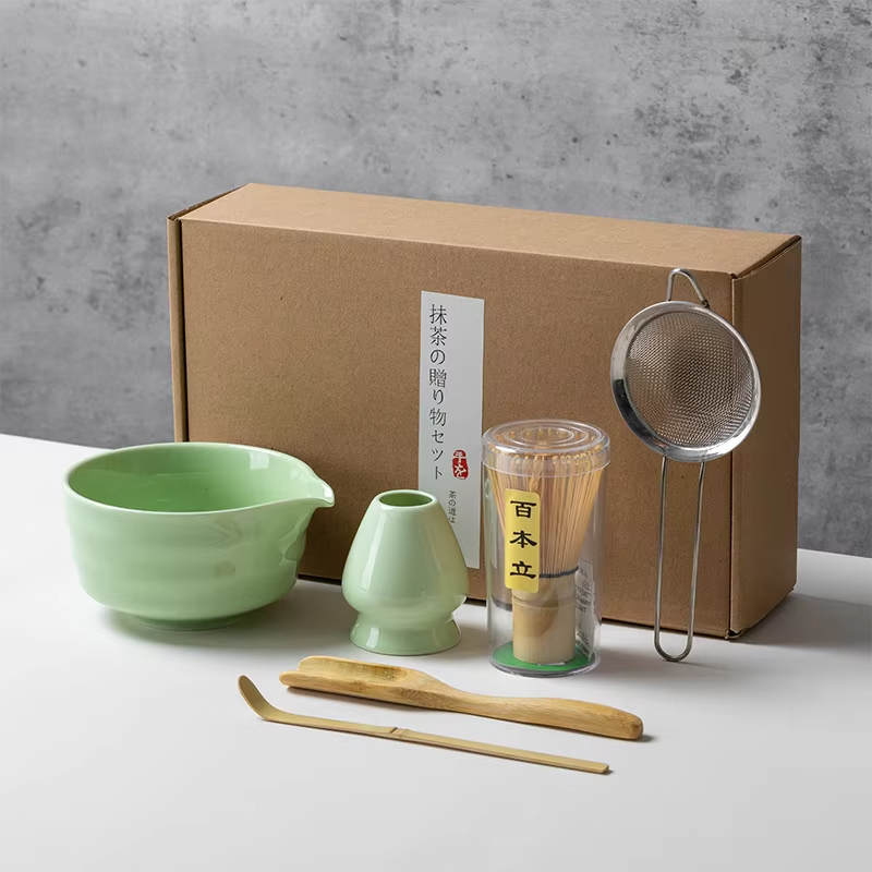 和風抹茶セット、竹泡立て器、セラミックボウルスクープ、伝統的 - Matcha Bowl Chawan のレビューと価格