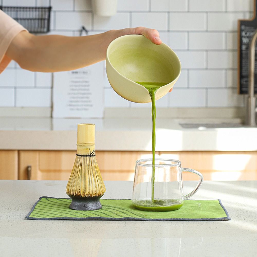 4 個の新しい竹セラミック日本抹茶ティーセット再利用可能な安 - Bamboo Whisk Chasen のレビューと価格