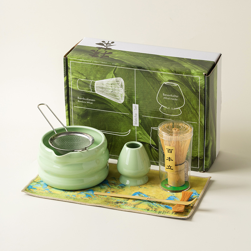 4/7点セット 日本抹茶セット 抹茶茶碗 口付き 宋代茶道具 - Matcha Bowl Chawan のレビューと価格