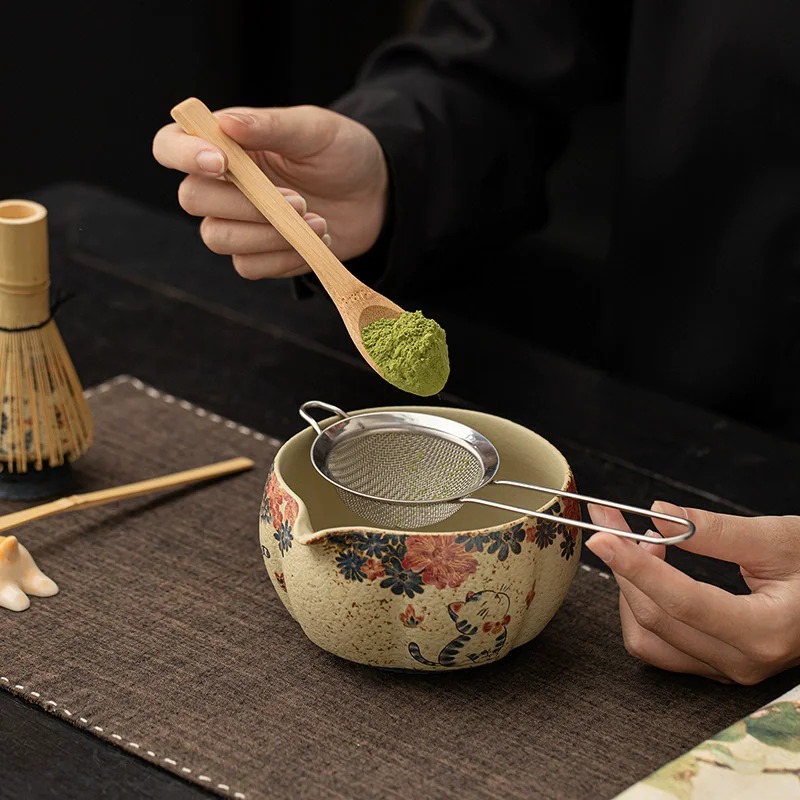 8点セット 日本製 火打石抹茶セット 竹製抹茶茶筅 高級抹茶 - Matcha Bowl Chawan のレビューと価格