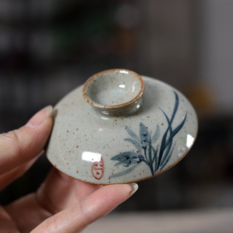 手描き中国 Sancai Gaiwan 陶器ティーカップボウ - Matcha Bowl Chawan のレビューと価格