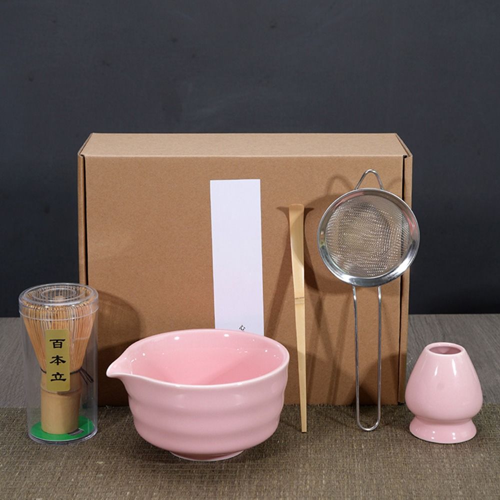 新しい竹製セラミック抹茶茶器セット（注ぎ口付き）、食品グレー - Bamboo Whisk Chasen のレビューと価格
