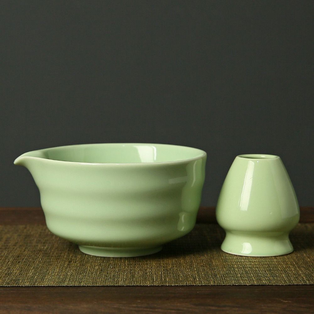 新しい竹製セラミック抹茶茶器セット（注ぎ口付き）、食品グレー - Bamboo Whisk Chasen のレビューと価格